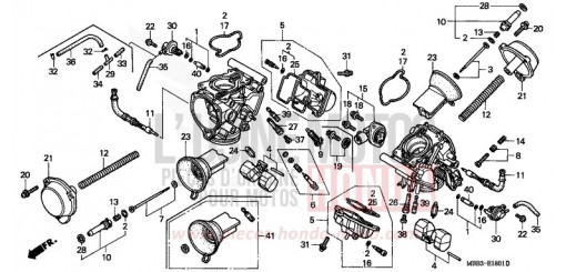 CARBURETOR (COMPONENT PARTS) VTR1000F2 de 2002